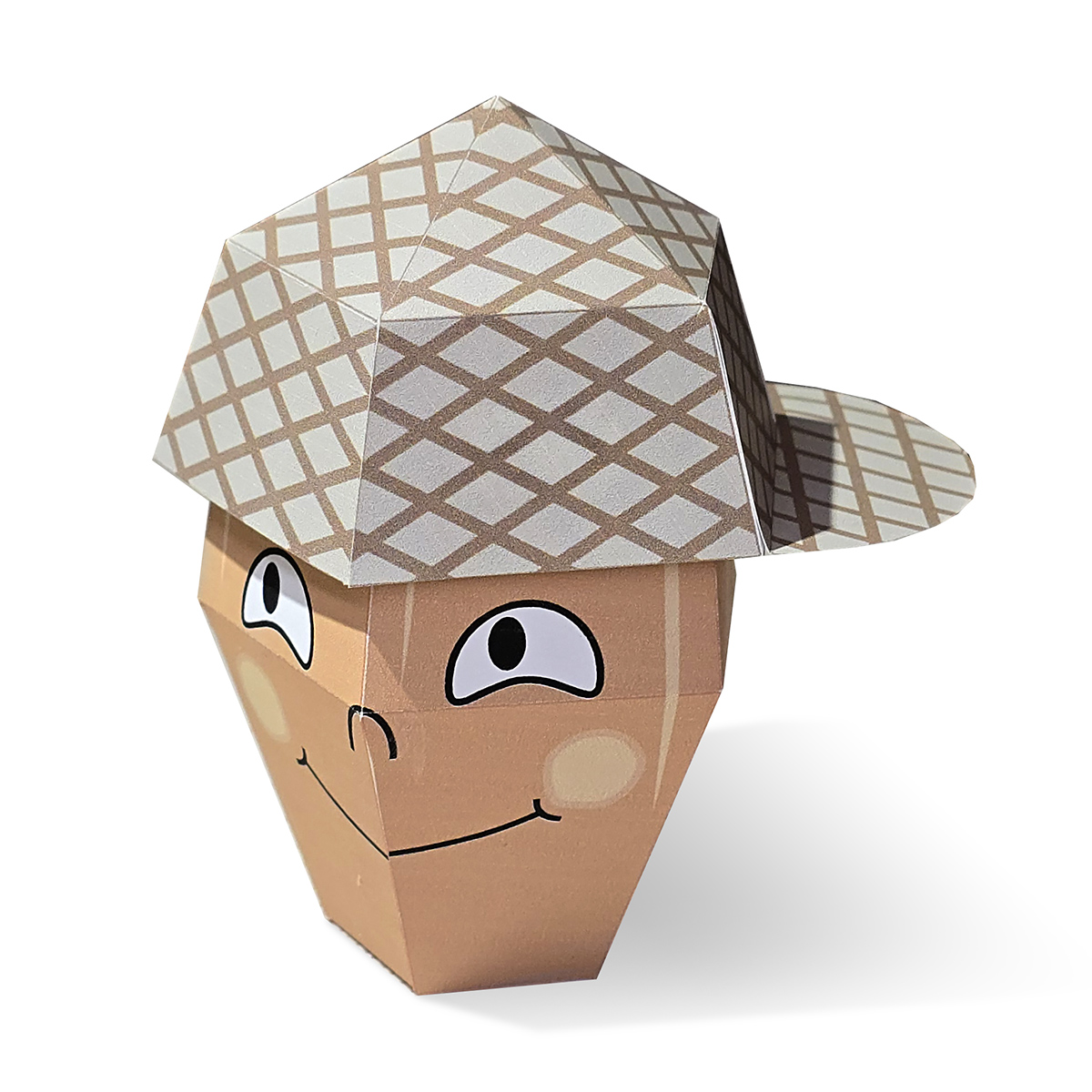 Acorn free printable paper model