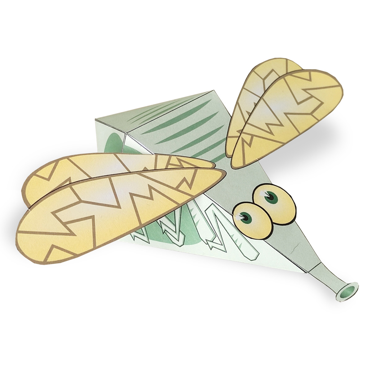 Mosquito free printable paper model